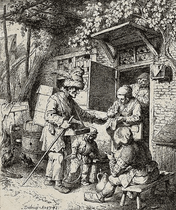 Der Kurzwarenhändler (Radierung 1741)